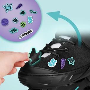 Αυξομειούμενα Πατίνια Roller Nils Extreme NA2053A Vibe Τιρκουάζ (Size 33-36)