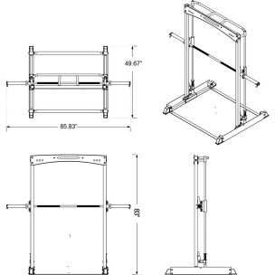 Πολυόργανο Smith ημιεπαγγελματικό Bodycraft Jones Freedom 44741