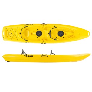 Διθέσιο Καγιάκ με ενσωματωμένες πλάτες Sck Barka (Κίτρινο)