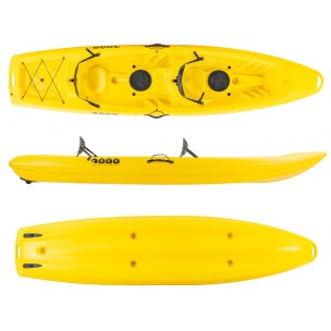 Διθέσιο Καγιάκ με ενσωματωμένες πλάτες Sck Barka (Κίτρινο)