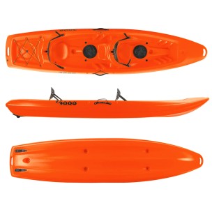 Διθέσιο Καγιάκ με ενσωματωμένες πλάτες Sck Barka (Πορτοκαλί)