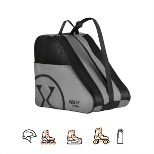 Τσάντα μεταφοράς Inline Rollers με φερμουάρ Nils Extreme TS110 Γκρί (One Size)