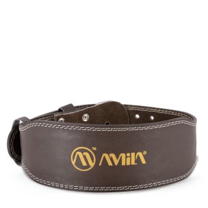 Ζώνη Άρσης Βαρών Amila Δερμάτινη Καφέ C Quality (Medium) 94912