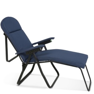 Πολυθρόνα 7 Θέσεων Μαύρου Σκελετού Μπλε Σκούρο Μαξιλάρι Escape 15645