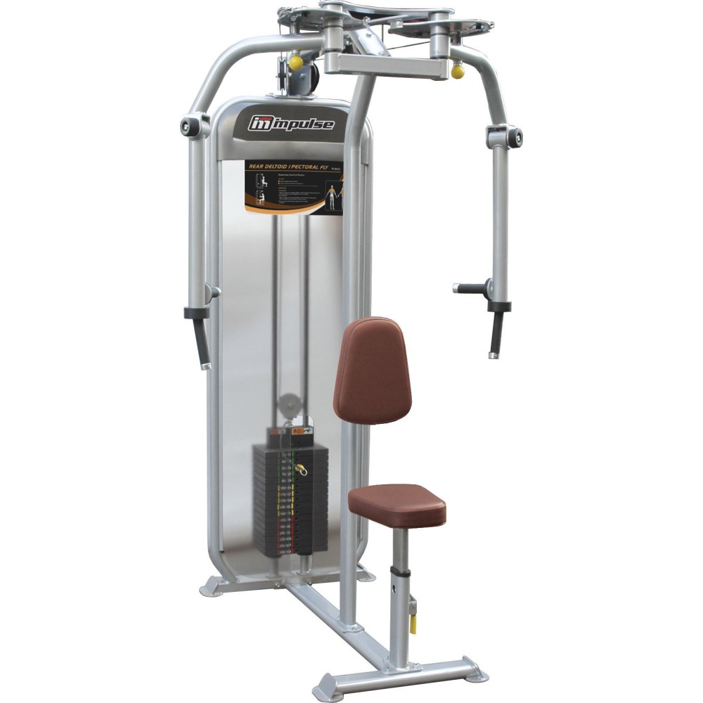 Μηχάνημα Στήθους/Δελτοειδούς Impulse Rear Deltoid / Pectoral Fly PL9022 (Ασημί)