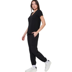 Γυναικείο Παντελόνι Body Action Women's Poly Stretch Cargo Pants 021623-01 (Black)