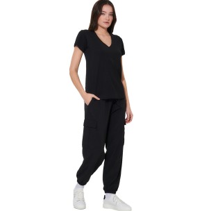Γυναικείο Παντελόνι Body Action Women's Poly Stretch Cargo Pants 021623-01 (Black)