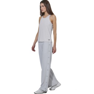 Γυναικείο Παντελόνι Body Action Women's Wide Leg Yoga Trousers 021626-01 (Light Grey)