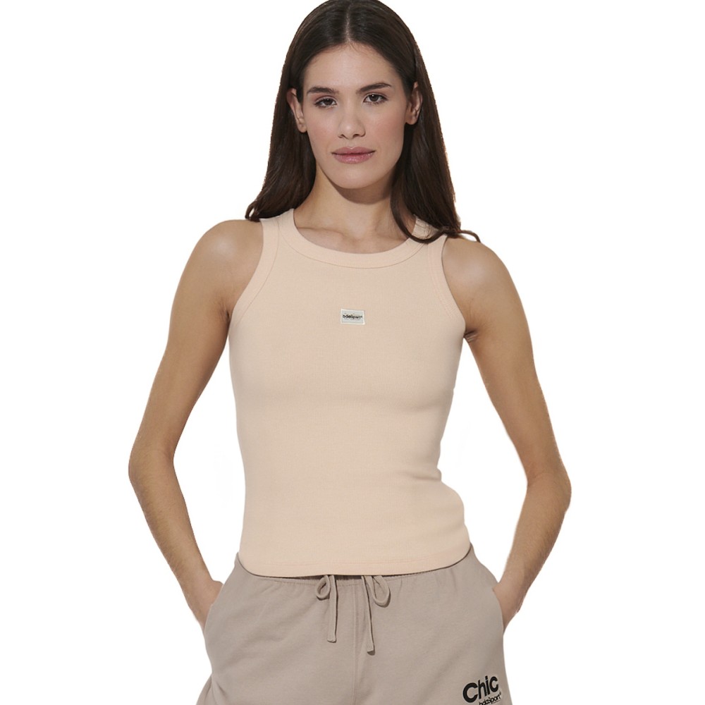 Γυναικείο Μπουστάκι Body Action Women's Slim Ribbed Cotton Tank Top 041618-01 (Summer Sand)