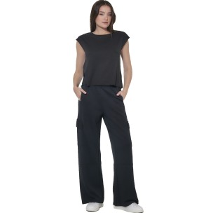 Γυναικείο Μπουστάκι Body Action Women's Modal Cropped Tank Top 041619-01 (Black)