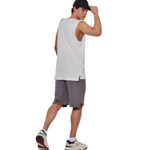Ανδρικό T-Shirt Body Action Men's Modal Sleeveless Tee 043608-05A (White Alyssum)