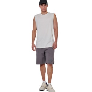Ανδρικό T-Shirt Body Action Men's Modal Sleeveless Tee 043608-05A (White Alyssum)