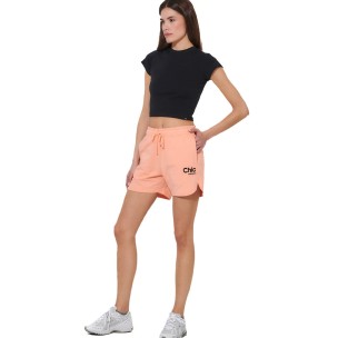 Γυναικείο T-Shirt Body Action Women's Cropped Stretch Jersey T-Shirt 051625-01 (Black)