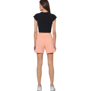 Γυναικείο T-Shirt Body Action Women's Cropped Stretch Jersey T-Shirt 051625-01 (Black)