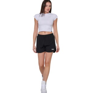 Γυναικείο T-Shirt Body Action Women's Cropped Stretch Jersey T-Shirt 051625-01 (White)