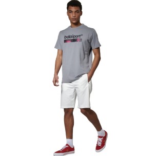 Ανδρικό T-Shirt Body Action Men's Logo T-Shirt 053616-03A (Silver Grey)