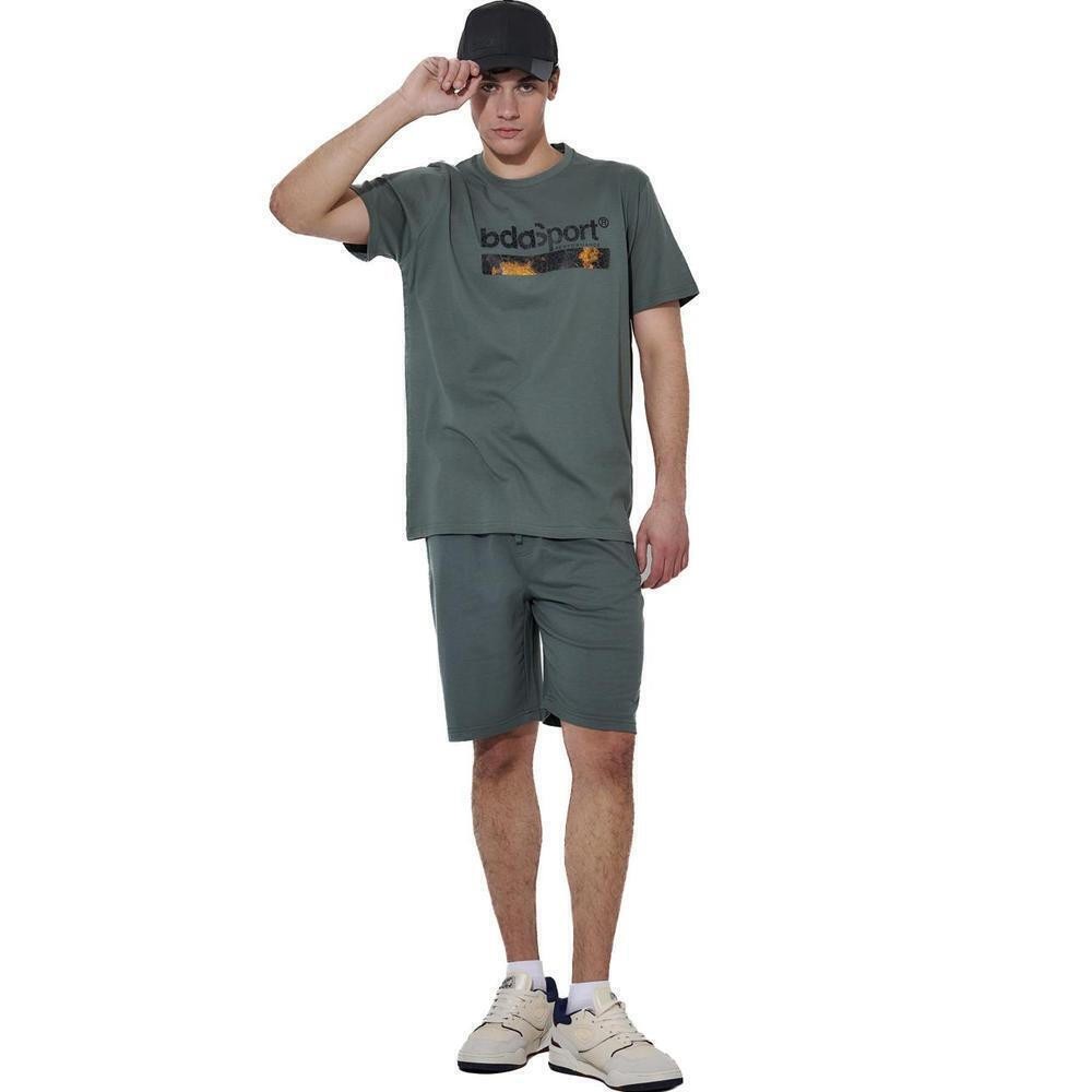 Ανδρικό T-Shirt Body Action Men's Logo T-Shirt 053616-07A (Balsam Green)