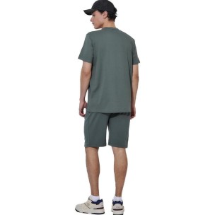 Ανδρικό T-Shirt Body Action Men's Logo T-Shirt 053616-07A (Balsam Green)