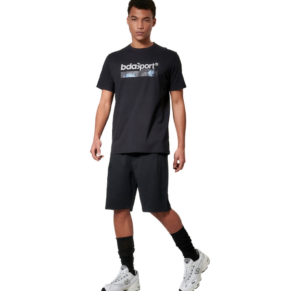 Ανδρική Βερμούδα Body Action Men's Essentials French Terry Shorts 033616-01 (Black)