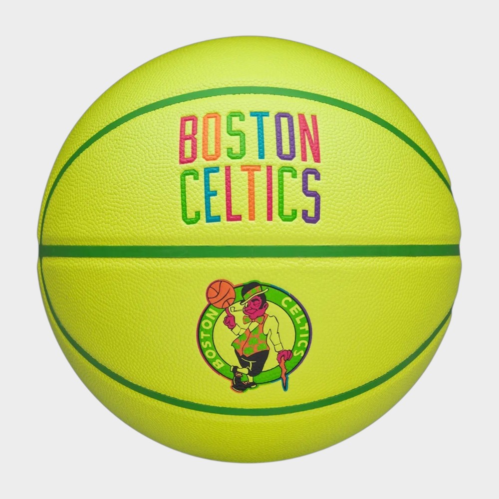 Μπάλα Μπάσκετ Wilson Nba Team Neon Basketball Boston Celtics WZ4037401XB7 (Size 7)
