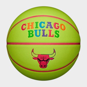 Μπάλα Μπάσκετ Wilson Nba Team Neon Basketball Chicago Bulls WZ4037402XB7 (Size 7)