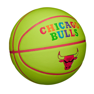 Μπάλα Μπάσκετ Wilson Nba Team Neon Basketball Chicago Bulls WZ4037402XB7 (Size 7)