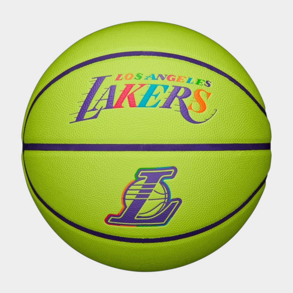 Μπάλα Μπάσκετ Wilson Nba Team Neon Basketball Los Angeles Lakers WZ4037404XB7 (Size 7)