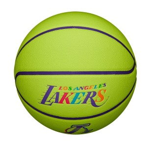 Μπάλα Μπάσκετ Wilson Nba Team Neon Basketball Los Angeles Lakers WZ4037404XB7 (Size 7)
