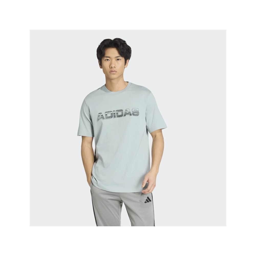 Ανδρικό T-Shirt Adidas Performance DISTRESSED LINEAR LOGO GRAPHIC T-SHIRT KR6193