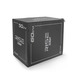Πλειομετρικό Κουτί Plyo Box Amila Raw Rise 40x50x60 cm - Μαύρο 95146