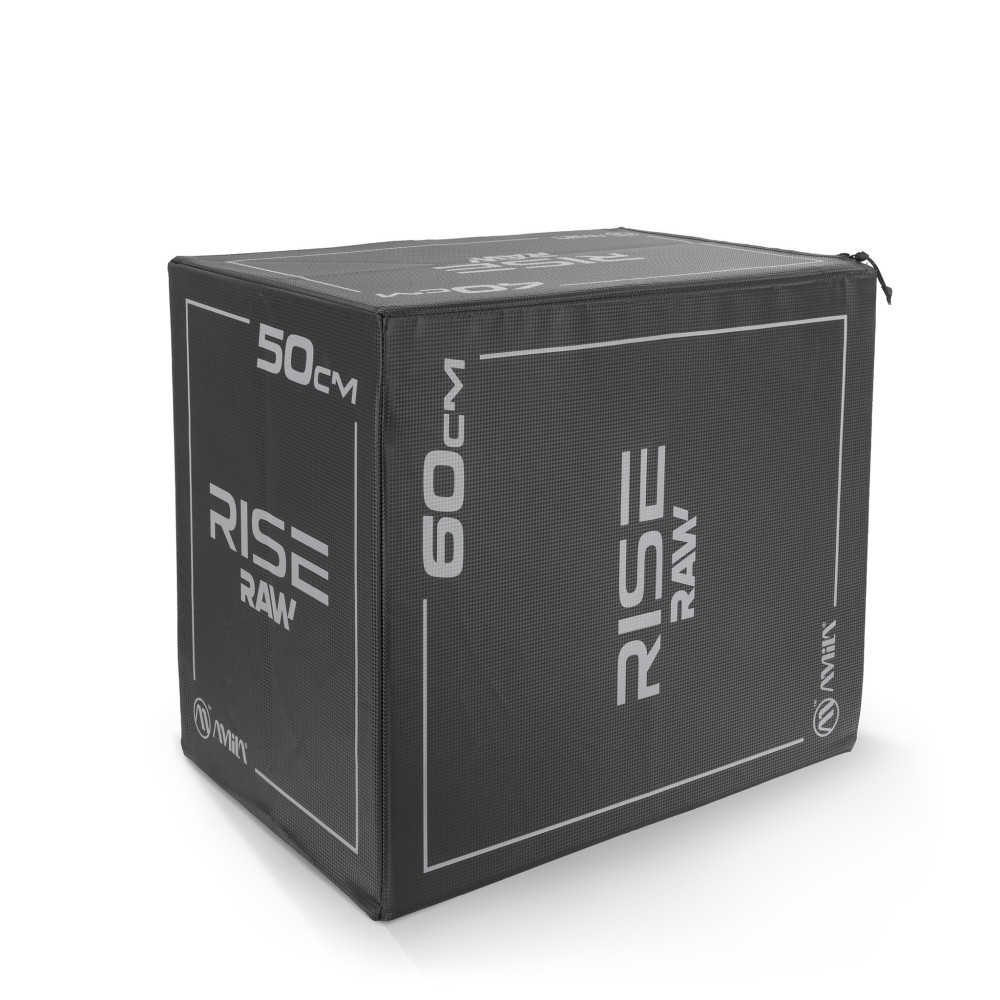 Πλειομετρικό Κουτί Plyo Box Amila Raw Rise 40x50x60 cm - Μαύρο 95146