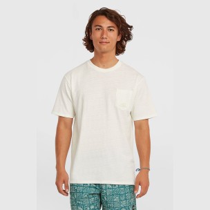 Ανδρικό T-Shirt O'Neill Slub Chest Pocket T-Shirt Snow White 2850369-11010