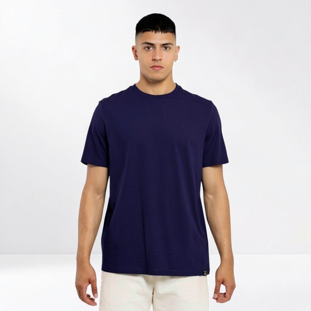 Ανδρικό T-Shirt Be:Nation Essentials Crew Neck s/s Tee 05312501-4B (Deep Blue)