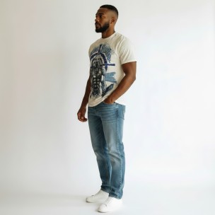 T-shirt "SPARTAN" (λευκό) POWER SYSTEM PS 5000W