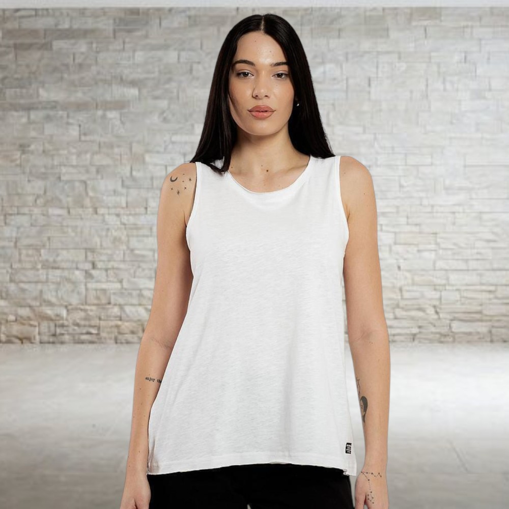 Γυναικείο T-Shirt Be:Nation Essentials Slub Sleeveless Tee 04112501-02 (White)