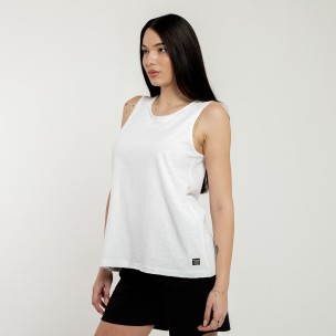 Γυναικείο T-Shirt Be:Nation Essentials Slub Sleeveless Tee 04112501-02 (White)