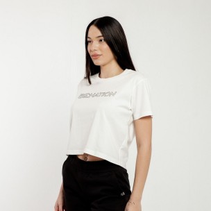 Γυναικείο T-Shirt Be:Nation S/S Crop Top 05112503-2A (Offwhite)