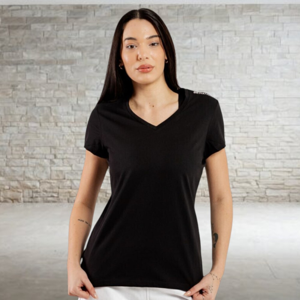 Γυναικείο T-Shirt Be:Nation Essentials V-Neck s/s Tee 05112508-01 (Black)