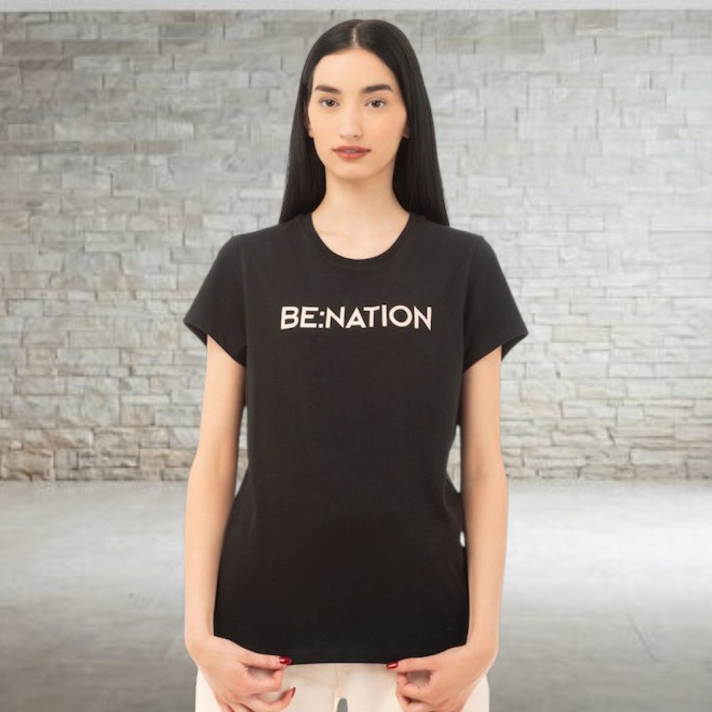 Γυναικείο T-Shirt Be Nation Women Crew Neck S/S Tee Essentials 05112401-01
