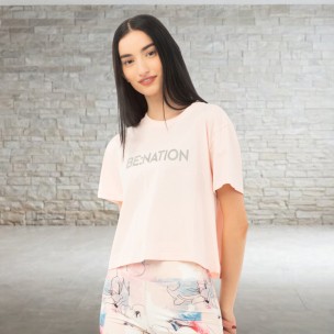 Γυναικείο T-Shirt Be Nation Women S/S Crop Top 05112403-8A