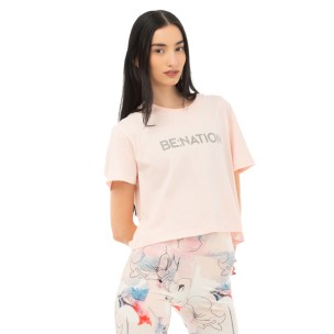 Γυναικείο T-Shirt Be Nation Women S/S Crop Top 05112403-8A