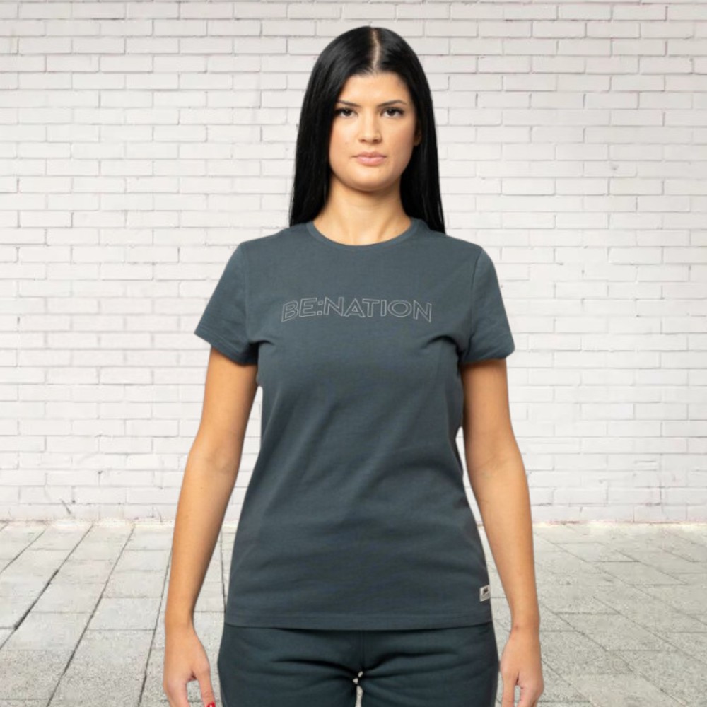 Γυναικείο T-Shirt Be:Nation Essentailas Logo T-Shirt 05102504-4F (Petrol)