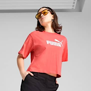 Γυναικεία κοντομάνικη μπλούζα Puma Women's Essentials Cropped No1 Logo Relaxed Tee 684972-24