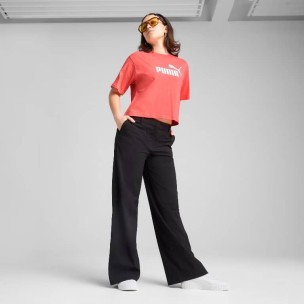 Γυναικεία κοντομάνικη μπλούζα Puma Women's Essentials Cropped No1 Logo Relaxed Tee 684972-24