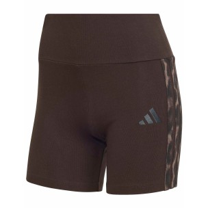Γυναικείο σόρτς Adidas Seasonal Essentials Leopard Print Biker Shorts KA4759