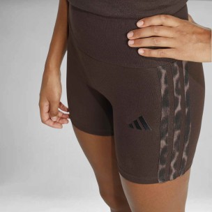 Γυναικείο σόρτς Adidas Seasonal Essentials Leopard Print Biker Shorts KA4759