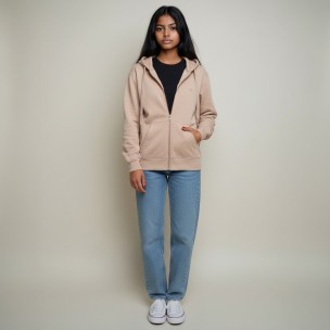 Γυναικεία Ζακέτα με κουκούλα Be:Nation Essentials Zipper Hoodie Nude 07102501-8H