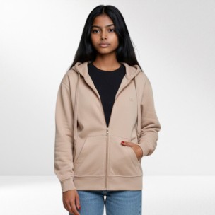 Γυναικεία Ζακέτα με κουκούλα Be:Nation Essentials Zipper Hoodie Nude 07102501-8H