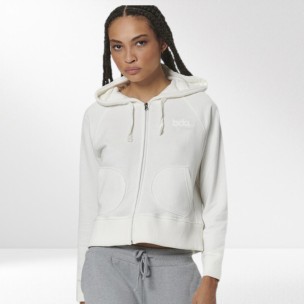 Γυναικεία Ζακέτα με Κουκούλα Body Action Women's Zip Through Hoodie 071522-01 (Star White)