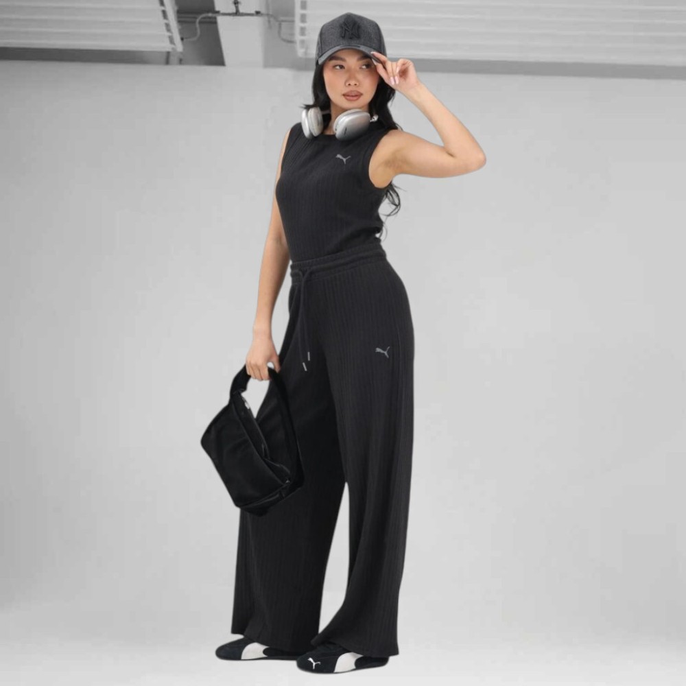 Γυναικείο Παντελόνι Φόρμας Puma Her Comfort High-Waist Wide Leg Pants 693284-01